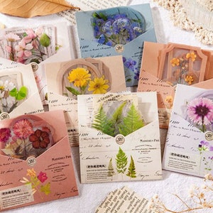 30, haute définition, botanique, spécimen, fleurs, autocollants PET. Papeterie. Scrapbooking