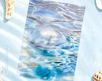 10 PET stickers. Ocean. Water. Waves. Summer. Crystal water. Summer. Beach time