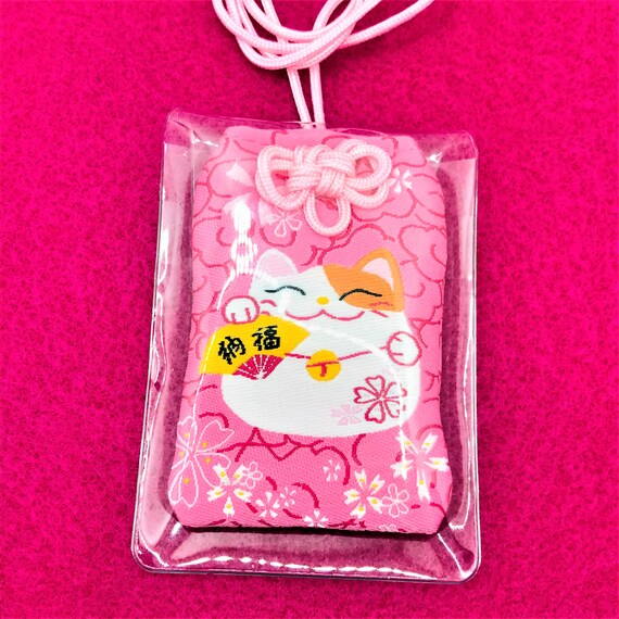 7 Designs. Adorable Cat Omamori. Japanese Amulet. Shinto. Buddhist
