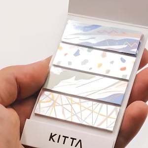 KITTA. 4 style. Japoński. Wstępnie przycięty. Taśma PET. Folia złota. Planer. Marker.