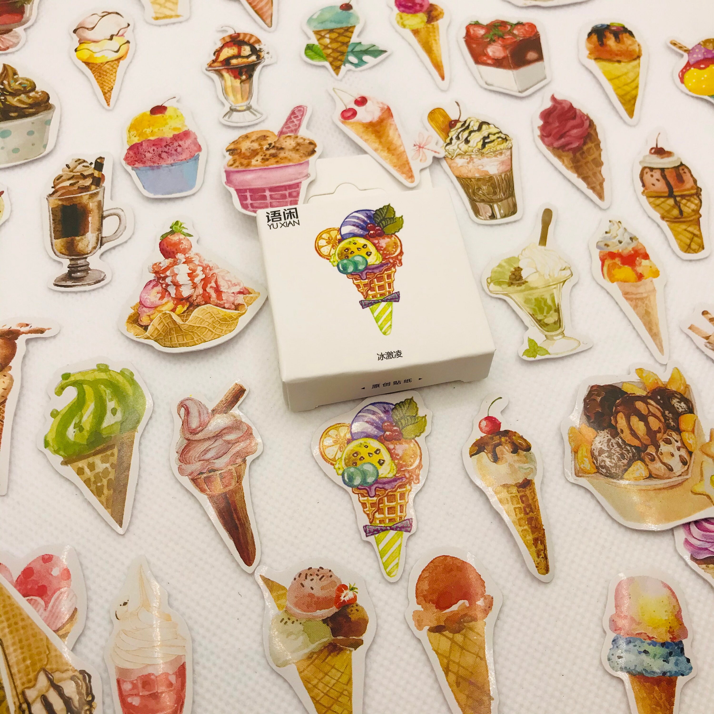 Gelato and Summer Stickers Pack. | Etsy