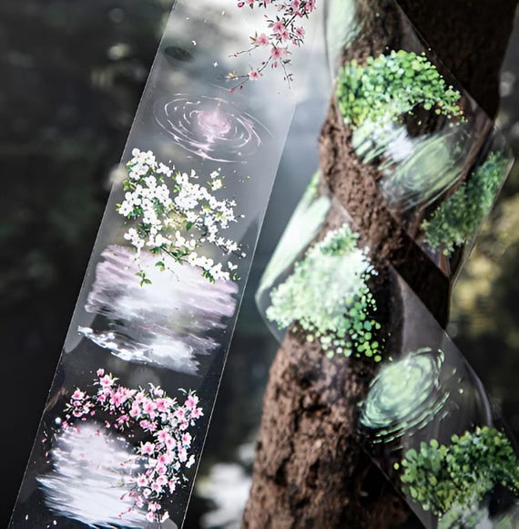 Uncut, PET Tape. Water Ripples. Sweet Waves. Plants. Weeping