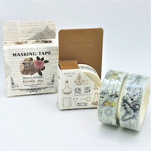 1pcs, retro, vintage, science class, washi tape. Entomology, insect, butterflies, beetle