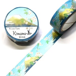 Japanese foil KIMONO edition washi tape/ masking tape with Mt.Fuji