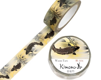 Kamiiso. Japanese washi tape. Kimono series. 2025. Chinese vases. Carp. Koi fish. Butterfly. Geometric. Origami cranes.
