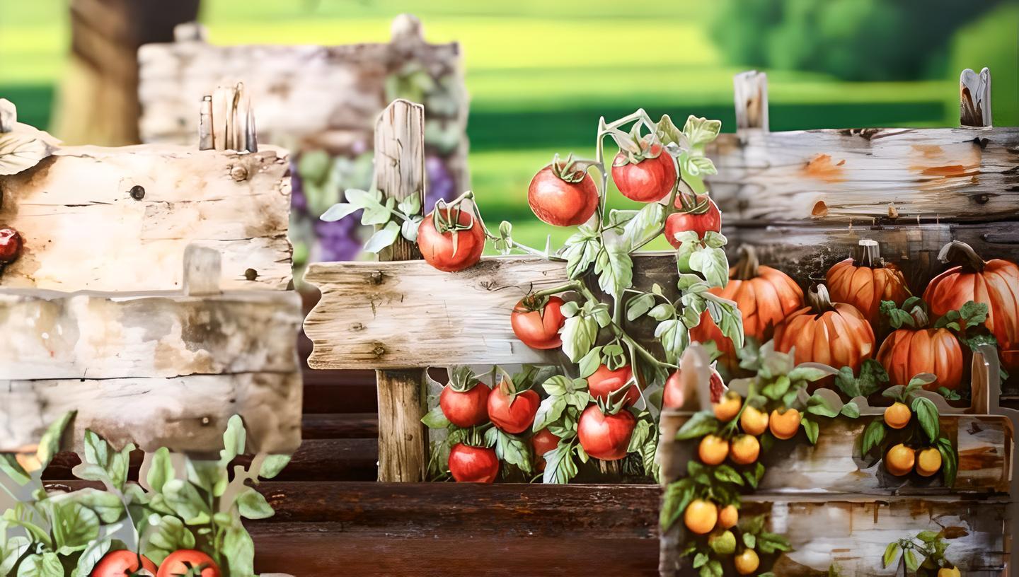 10 heavy paper stickers. Retro. Vintage. crop. Farm field. Wooden tag. Wooden sign. Retro. Fruit garden. Vegetable. Stationery. Scrapbooking