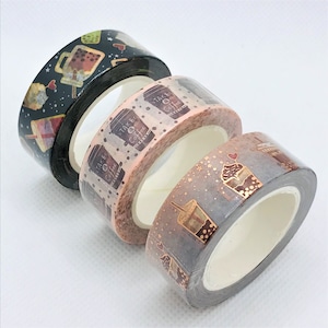 1pcs, coffee, tea, boba tea, milk tea, bubble tea, drinks, washi tape