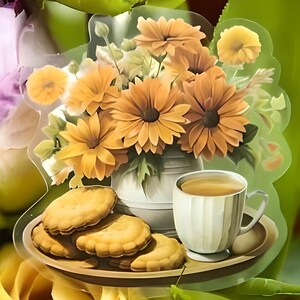Adesivos PET foscos. Ação de graças. Outono. Abóboras. Dia das Bruxas. Tortas. Padaria. Comida afetiva. Cães.