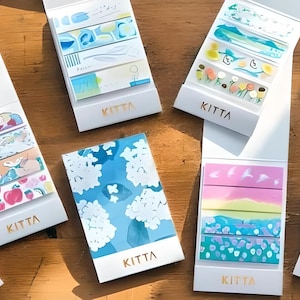 KITTA。日本製。カット済み。和紙テープ。金箔押し。プランナー。マーカー。