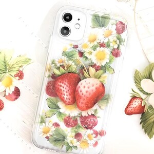 10 fruits d'été, autocollants en PET. Pêche. Cerise. Fraise. Citron. Mandarin. Pommes.