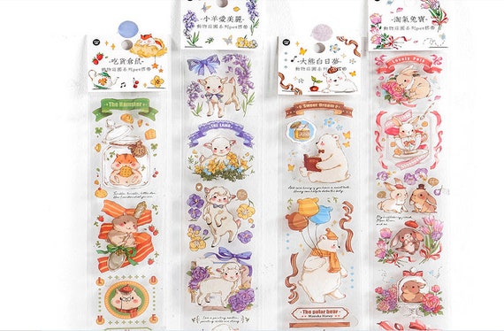 Forest Animal SODA Transparent Sticker Tape Forest Animal SODA Transparent Sticker Tape