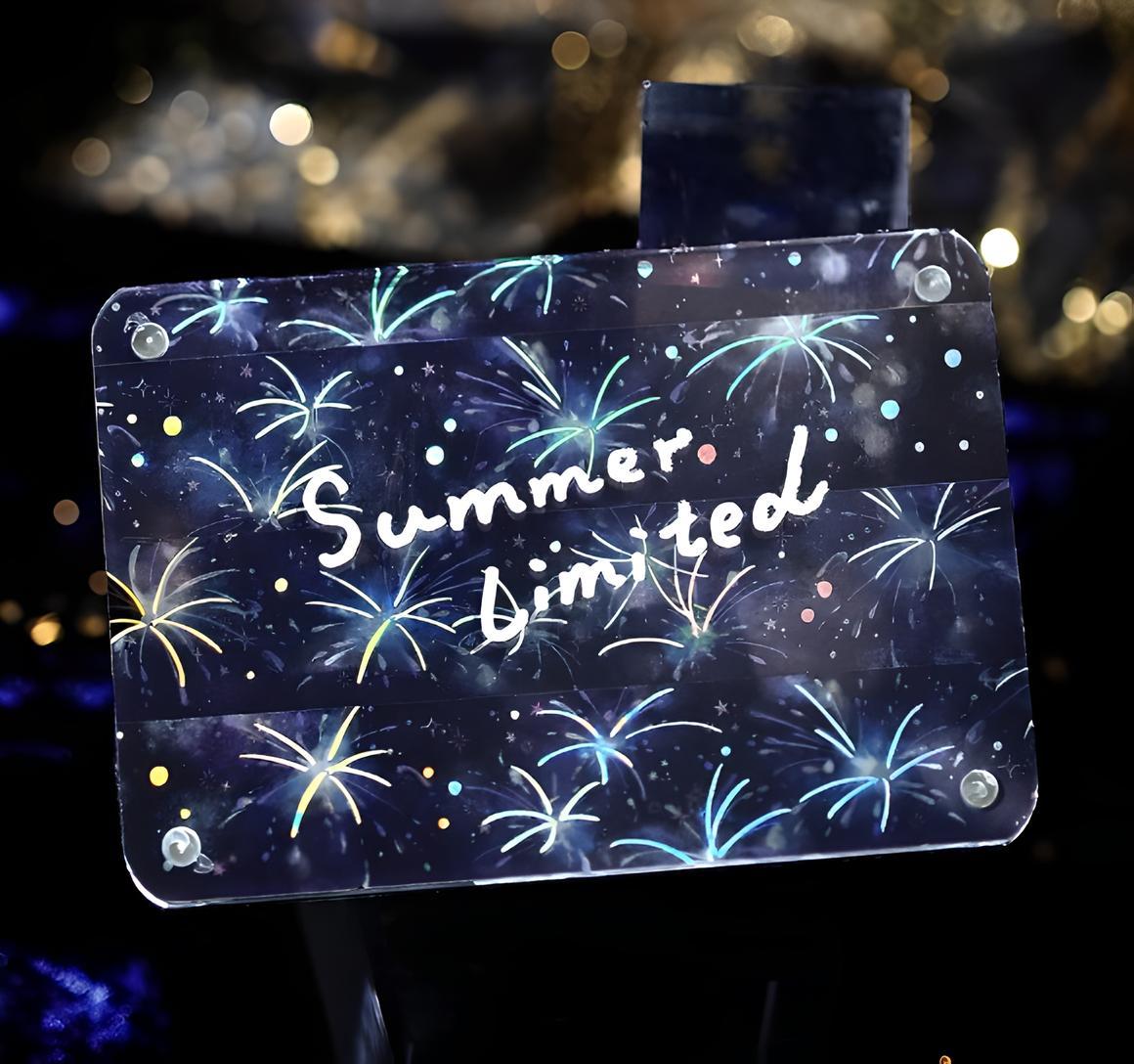 BGM. Summer Limited 2025. Clear Tape. PET Tape. Popsicles. Water