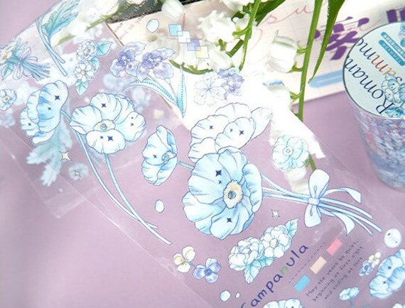 1 Roll, Gorgeous, Flower, PET Tape. Anemone. Tulip. Roses. Cherry