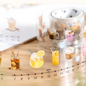 PET vorgeschnittene Aufkleber. Tagesordnung. Planer. Spielplan. Tagesplaner. Aufkleber. Zeit. Stunde. Studieren. Mahlzeiten. Arbeite. entspannen. Kaufe.