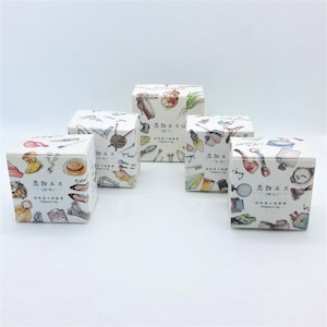 1pcs, handgetekend, schilderij, illustratie, washi tape. Alledaagse voorwerpen. Dagelijkse items. Mannen. Vrouwen. Hobby 's.