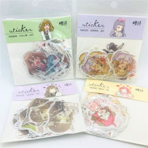 40 stickers. Kawaii, manga, anime. Girl. Working girl. Fairytale. Princess.