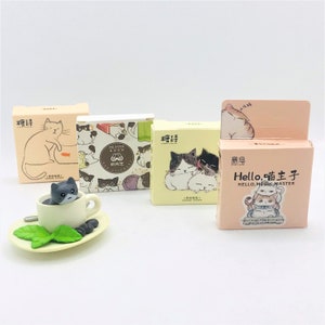 45 cat stickers. Kawaii. Cartoon. Funny cats. Drawings. Deco. planner, journal stickers