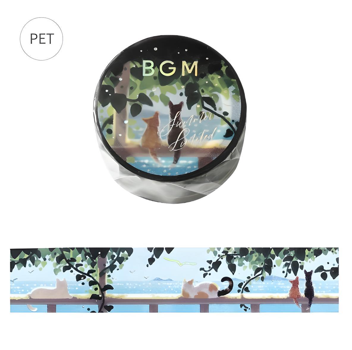 BGM. Summer Limited 2025. Clear Tape. PET Tape. Popsicles. Water