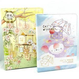 1 journal. Kawaii. Cartoon animals. PVC plushy cover. Magnetic closure. Decorated pages.