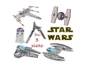 STAR WARS DESIGN Collection Embroidery Machine Designs Patterns Pes 30