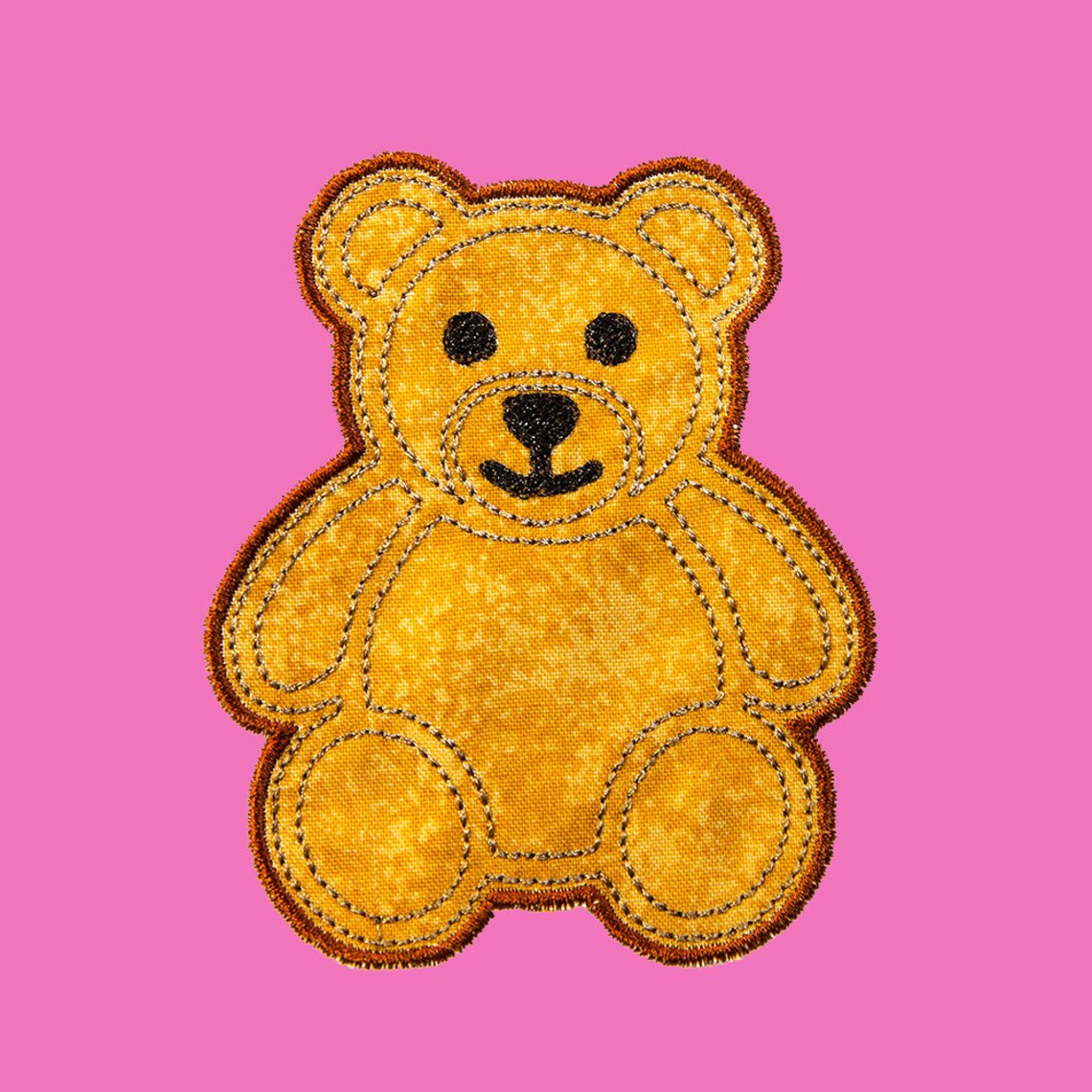 Teddy Bear Applique pattern instant download Machine | Etsy