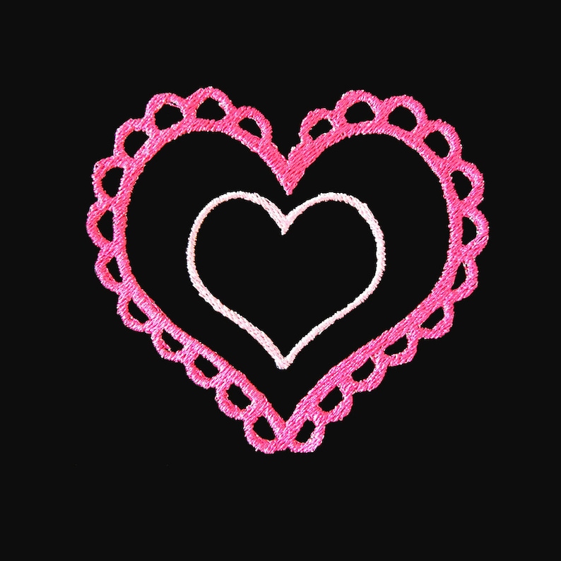 pattern instant download Machine Embroidery Design Decorative Hearts