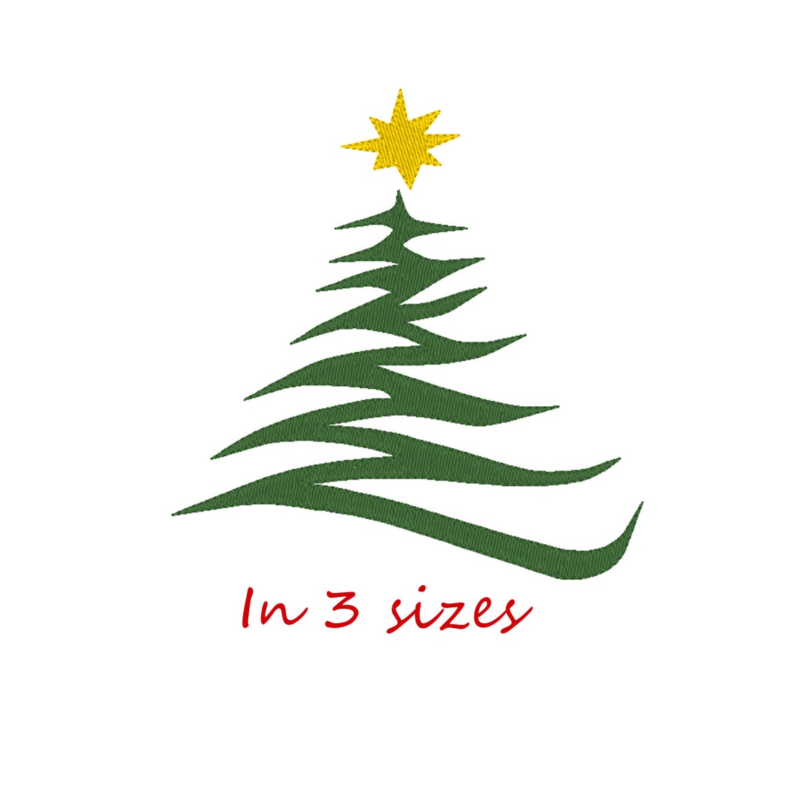 A super modern Zig Zag Christmas Tree pattern for instant Etsy