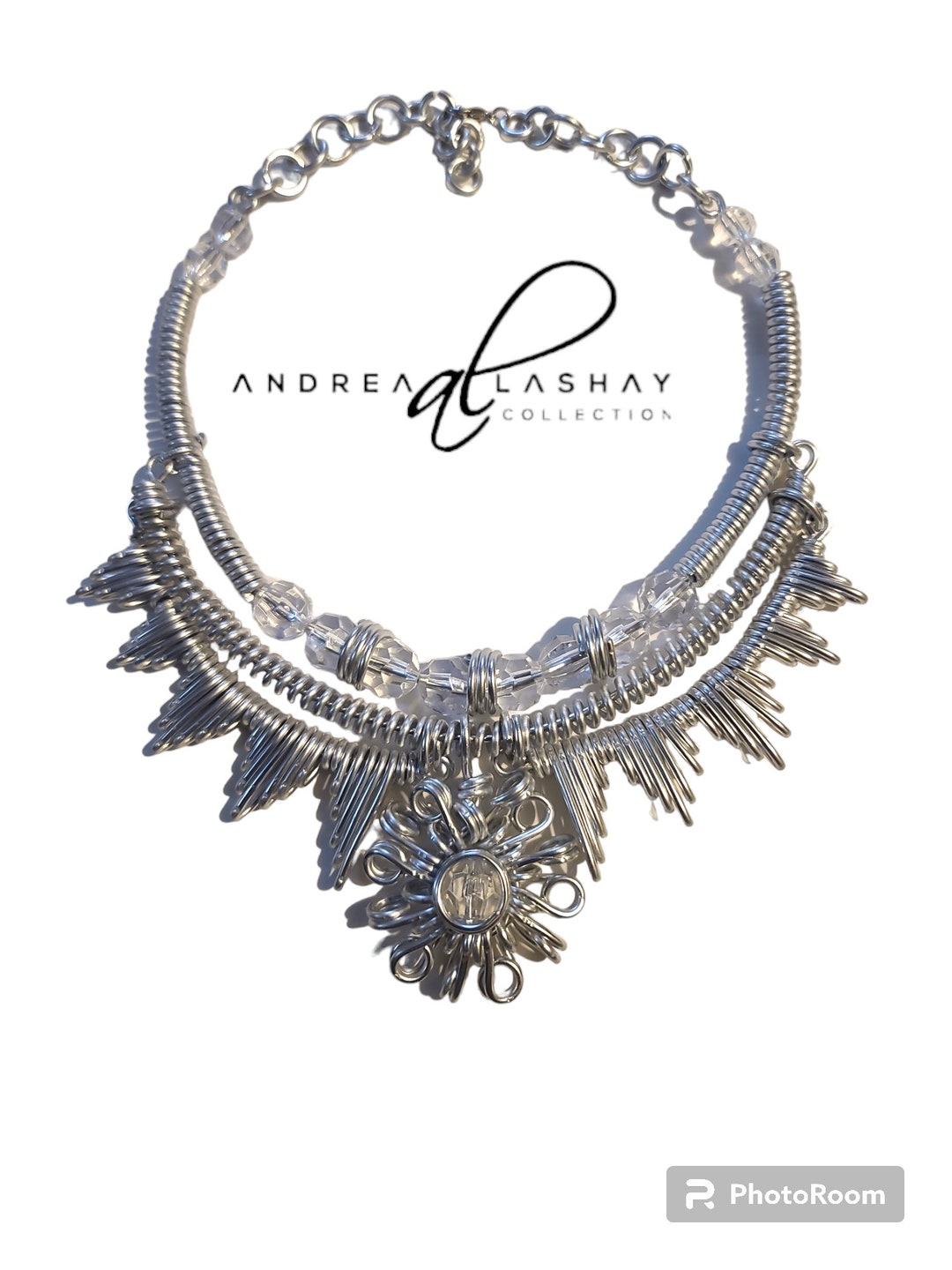 LOOK HERE statement Lambani necklace with pouch main image 1