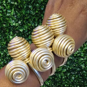 Spiral cuff(Nude gold) Bracelet, boho jewelry, african bracelet,bangle, chunky bracelet, gift ideas, afrocentric