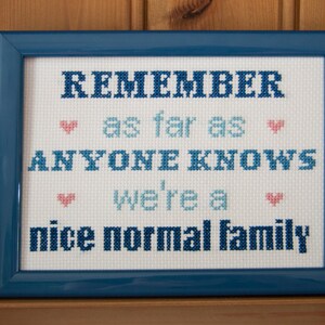 PDF PATTERN ONLY - we&#39;re a nice normal family