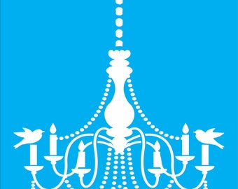 Chandelier Stencil | Etsy