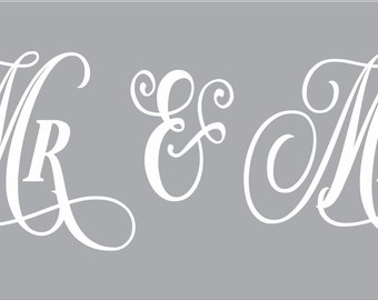 mr mrs stencils etsy