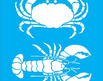 Crab Stencil | Etsy