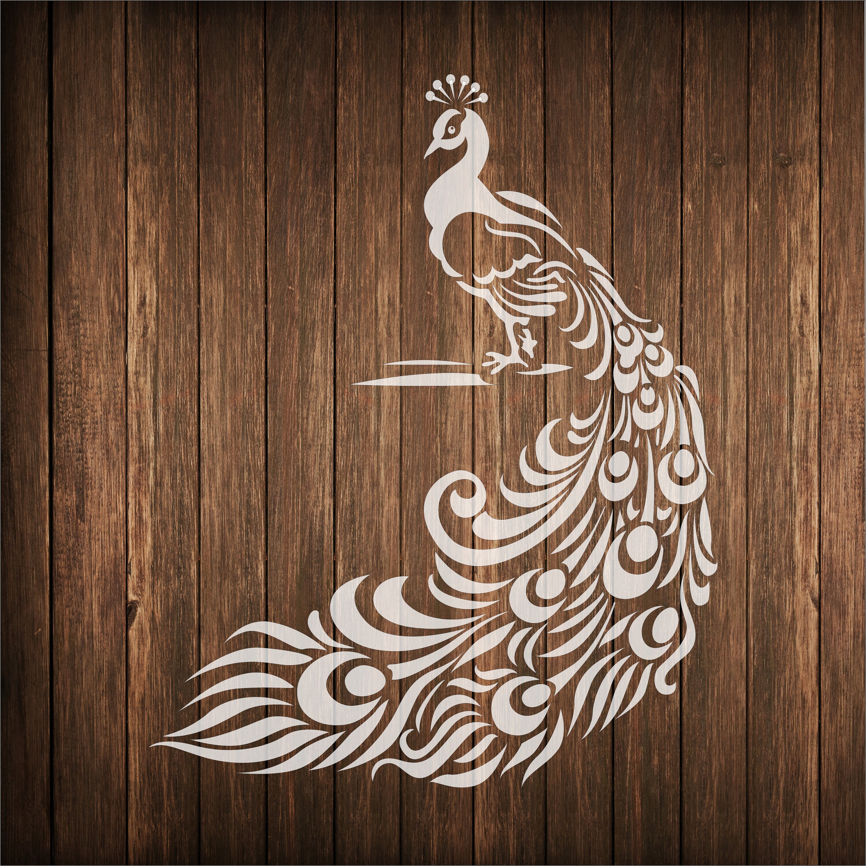 peacock bird stencil reusable stencil available in etsy norway