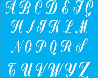 Upper case Alphabet stencil - reusable alphabet stencil - 2016made alphabet stencil - several sizes available - alphabet for wedding signs