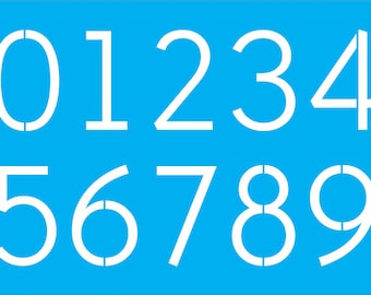Numbers stencil - numbers for signs - numbers 1012BACT - stencil numbers - reusable number stencil - numbers 0-9 stencil