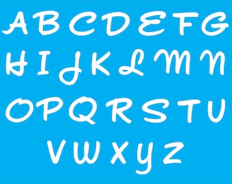 Upper case Alphabet stencil - reusable alphabet stencil - 023jpn alphabet stencil - several sizes available - alphabet for wedding signs