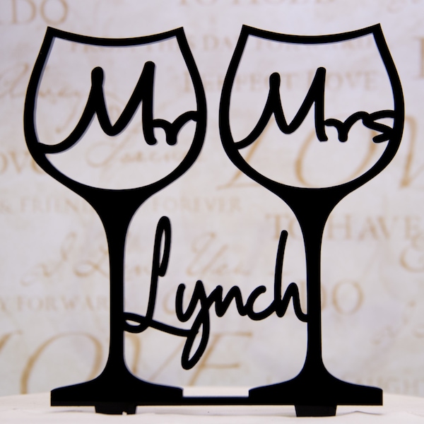 Wine Cake Topper Etsy