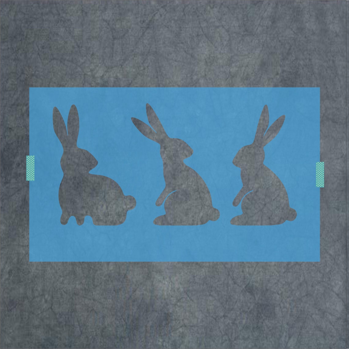 Rabbits Stencil Set of Three Rabbit Stencils for Signs | Etsy