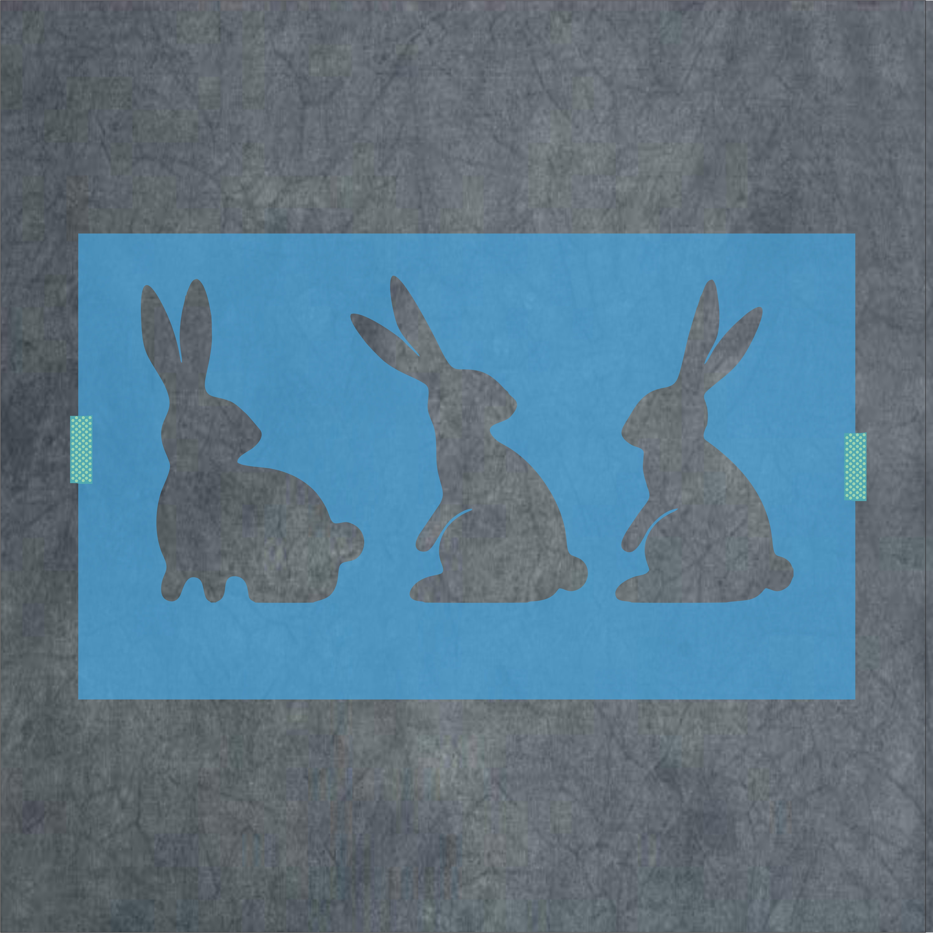 Rabbits Stencil - Set of Three Rabbit Stencils for Signs - Reuseable ...
