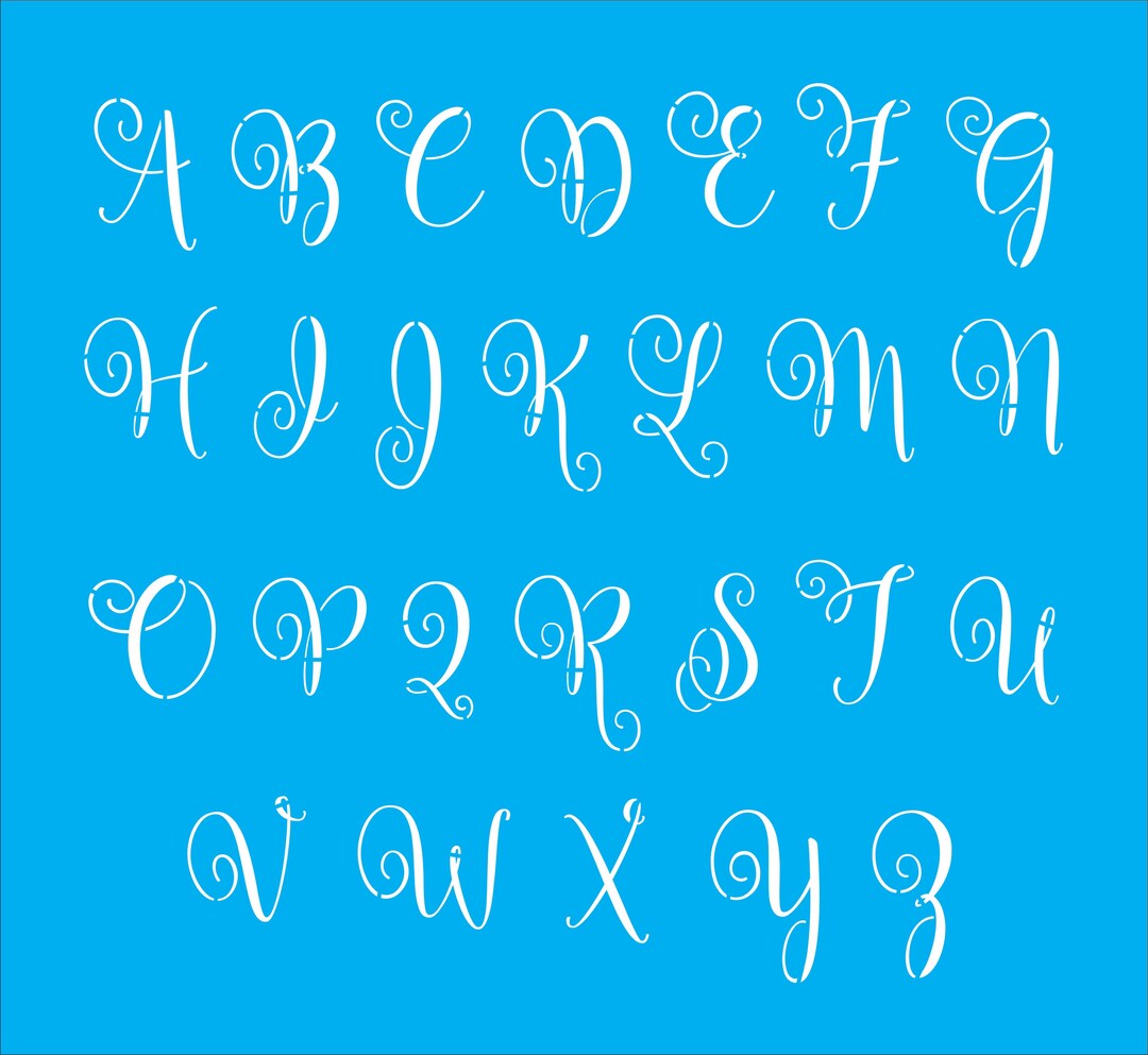 Upper Case Alphabet Stencil BAL - Reusable Bal Alphabet Stencil - BAL ...