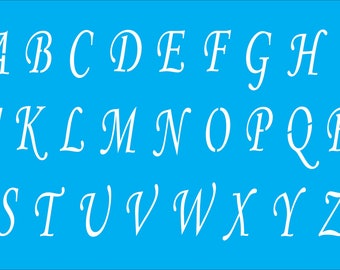 Upper case Alphabet stencil - reusable alphabet stencil - Monotype alphabet stencil - several sizes available - alphabet for wedding signs