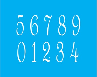 Numbers stencil - numbers for signs - numbers 002gar - stencil numbers - reusable number stencil - numbers 0-9 stencil