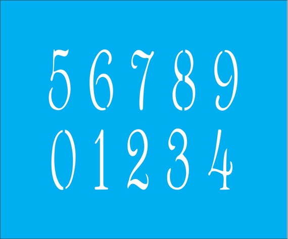 numbers stencil numbers for signs numbers 002gar stencil etsy ireland