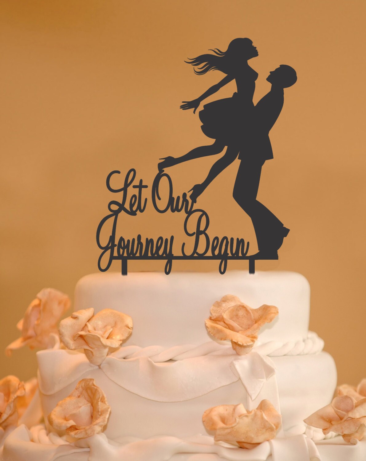 enjoy the journey cake topper