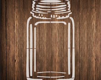 Mason Jar stencil, reuseable mason jar stencil for wood signs,  Canning Jar stencil, mason jar wall stencil