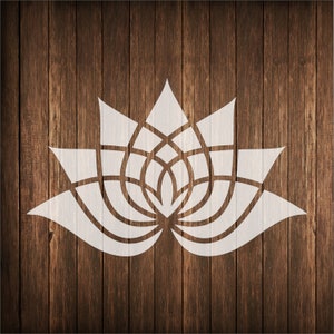 Lotus Flower stencil, mandala lotus flower stencil, wall stencil