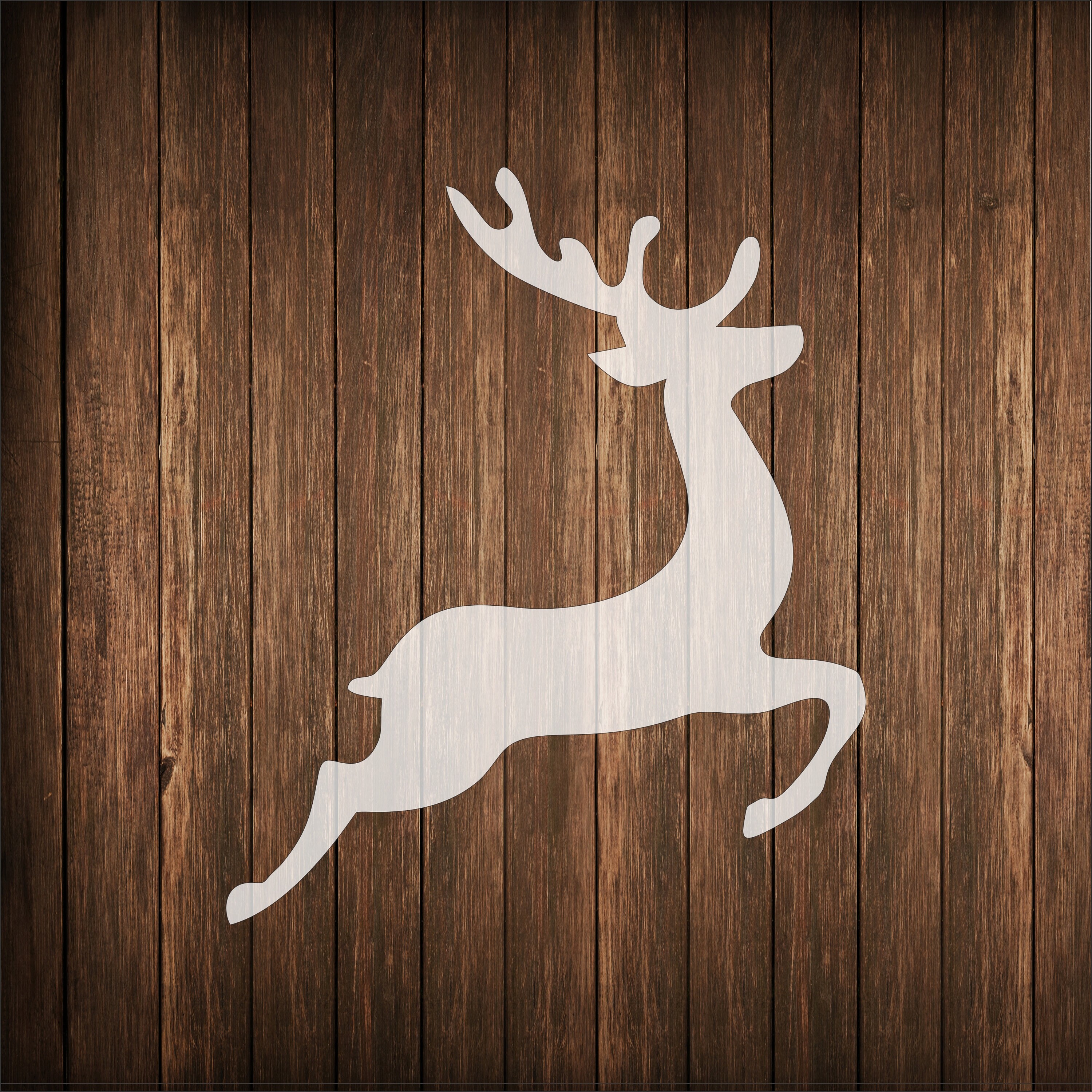 Christmas Reindeer Head Stencil