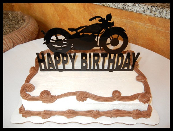 Buy Davidson MOTORCYCLE Cake Topper Happy Online India - Etsy