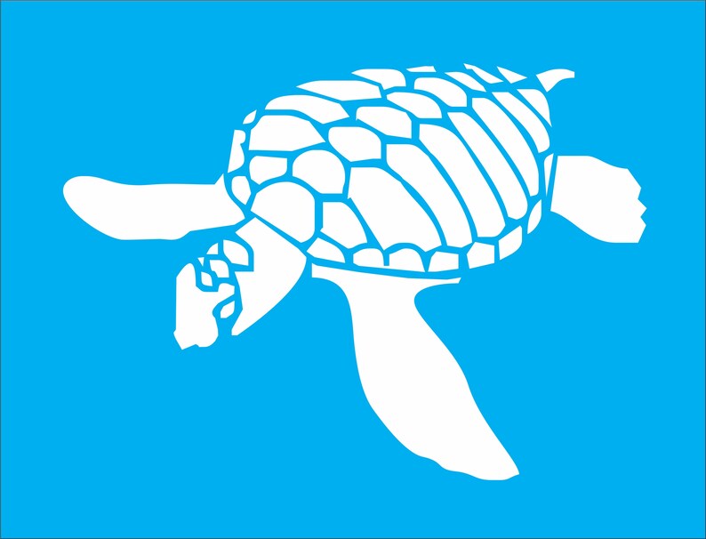 Hawaiian Sea Turtle stencil 3 turtle stencil sea turtle | Etsy